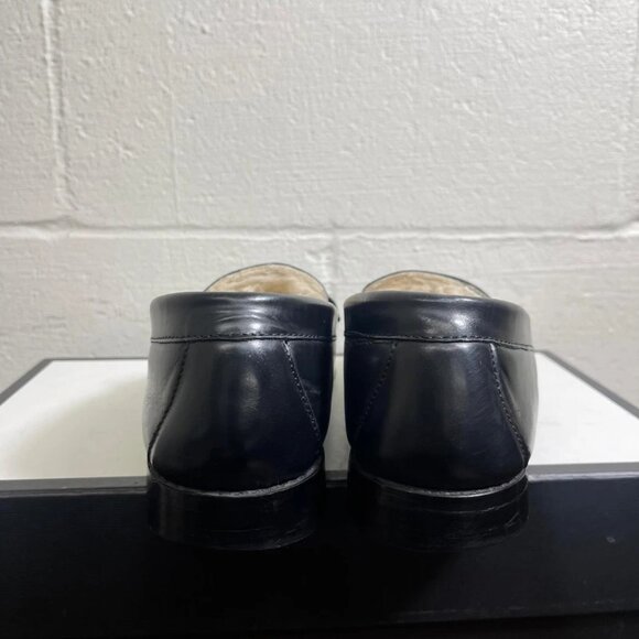 G.H. Bass Whitney Cozy Weejuns Shearling Black Leather Loafer Women's 8.5 M - Picture 6 of 12